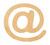 At Symbol Wood Cutout Craft Blank, Unfinished Baltic Birch DIY Shape for Crafts and Decor