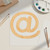 At Symbol Wood Cutout Craft Blank, Unfinished Baltic Birch DIY Shape for Crafts and Decor