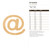 At Symbol Wood Cutout Craft Blank, Unfinished Baltic Birch DIY Shape for Crafts and Decor