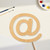 At Symbol Wood Cutout - Unfinished Baltic Birch Craft Shape
