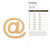 At Symbol Wood Cutout - Unfinished Baltic Birch Craft Shape