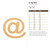 At Symbol Wood Cutout for Crafts, Unfinished Baltic Birch Craft Shape