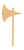 Axe Wood Cutout Craft Blank, Unfinished Baltic Birch DIY Shape for Crafts and Decor