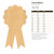 Award Ribbon Wood Cutout Craft Blank, Unfinished Baltic Birch DIY Shape for Crafts and Decor