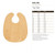 Baby Bib Wood Cutout - Unfinished Baltic Birch Craft Shape