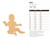 Baby Wood Cutout Craft Blank, Unfinished Baltic Birch DIY Shape for Crafts and Decor