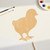 Baby Chick Wood Cutout Craft Blank, Unfinished Baltic Birch DIY Shape for Crafts and Decor