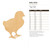 Baby Chick Wood Cutout Craft Blank, Unfinished Baltic Birch DIY Shape for Crafts and Decor