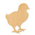Baby Chick Wood Cutout - Unfinished Baltic Birch Craft Shape