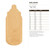 Baby Bottle Wood Cutout Craft Blank, Unfinished Baltic Birch DIY Shape for Crafts and Decor