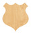 Badge 2 Wood Cutout Craft Blank, Unfinished Baltic Birch DIY Shape for Crafts and Decor