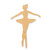 Ballerina 2 Wood Cutout - Unfinished Baltic Birch Craft Shape