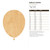Balloon Outline Wood Cutout Craft Blank, Unfinished Baltic Birch DIY Shape for Crafts and Decor