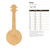 Banjo Wood Cutout - Unfinished Baltic Birch Craft Shape