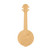 Banjo Wood Cutout for Crafts, Unfinished Baltic Birch Craft Shape