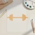 Barbell Wood Cutout Craft Blank, Unfinished Baltic Birch DIY Shape for Crafts and Decor