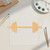 Barbell Wood Cutout for Crafts, Unfinished Baltic Birch Craft Shape