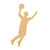 Basketball Player Wood Cutout for Crafts, Unfinished Baltic Birch Craft Shape