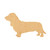 Basset Hound Wood Cutout for Crafts, Unfinished Baltic Birch Craft Shape