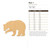 Bear 1 Wood Cutout - Unfinished Baltic Birch Craft Shape