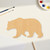Bear 2 Wood Cutout - Unfinished Baltic Birch Craft Shape