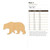 Bear 2 Wood Cutout - Unfinished Baltic Birch Craft Shape
