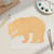 Bear 2 Wood Cutout for Crafts, Unfinished Baltic Birch Craft Shape