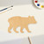 Bear Cub Wood Cutout - Unfinished Baltic Birch Craft Shape