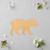 Bear Cub Wood Cutout for Crafts, Unfinished Baltic Birch Craft Shape