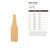 Beer Bottle Wood Cutout - Unfinished Baltic Birch Craft Shape