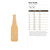Beer Bottle Wood Cutout for Crafts, Unfinished Baltic Birch Craft Shape