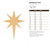 Bethlehem Star Wood Cutout Craft Blank, Unfinished Baltic Birch DIY Shape for Crafts and Decor