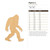 Bigfoot 2 Wood Cutout - Unfinished Baltic Birch Craft Shape