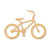 Bike Wood Cutout - Unfinished Baltic Birch Craft Shape