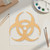 Biohazardsymbol Wood Cutout - Unfinished Baltic Birch Craft Shape