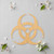 Biohazardsymbol Wood Cutout - Unfinished Baltic Birch Craft Shape