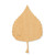 Birch Leaf Wood Cutout - Unfinished Baltic Birch Craft Shape
