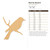 Bird On Branch Wood Cutout - Unfinished Baltic Birch Craft Shape