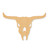 Bison Skull Wood Cutout - Unfinished Baltic Birch Craft Shape