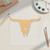 Bison Skull Wood Cutout - Unfinished Baltic Birch Craft Shape