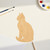 Cat 2 Wood Cutout for Crafts, Unfinished Baltic Birch Craft Shape