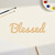 Blessed Wood Cutout Craft Blank, Unfinished Baltic Birch DIY Shape for Crafts and Decor