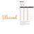Blessed Wood Cutout Craft Blank, Unfinished Baltic Birch DIY Shape for Crafts and Decor