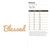 Blessed Wood Cutout - Unfinished Baltic Birch Craft Shape