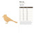 Blue Jay Wood Cutout - Unfinished Baltic Birch Craft Shape