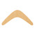 Boomerang Wood Cutout for Crafts, Unfinished Baltic Birch Craft Shape