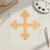 Botany Cross 1 Wood Cutout Craft Blank, Unfinished Baltic Birch DIY Shape for Crafts and Decor