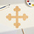 Botany Cross 1 Wood Cutout Craft Blank, Unfinished Baltic Birch DIY Shape for Crafts and Decor