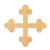 Botany Cross 1 Wood Cutout - Unfinished Baltic Birch Craft Shape