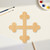 Botany Cross 1 Wood Cutout - Unfinished Baltic Birch Craft Shape
